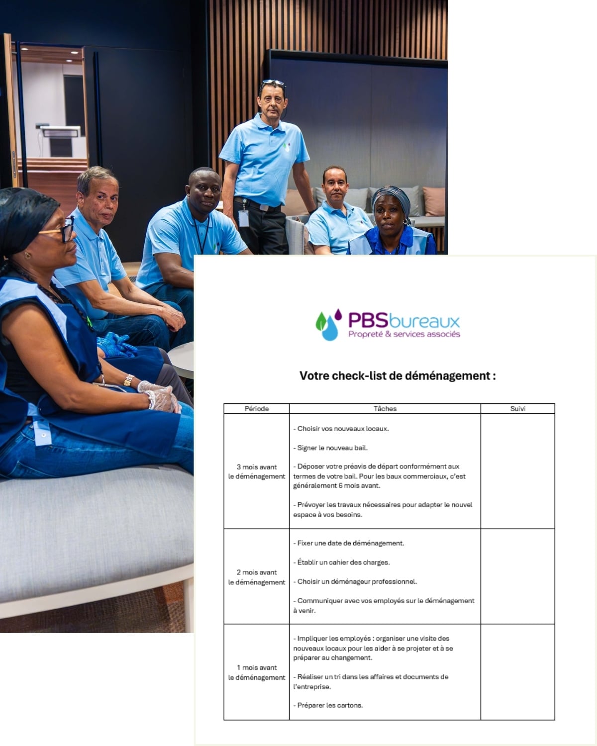 Visuel Résiliation  Cahier des charges  check-list déménagement